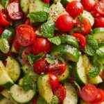 Cucumber Tomato Salad with Greek Dressing