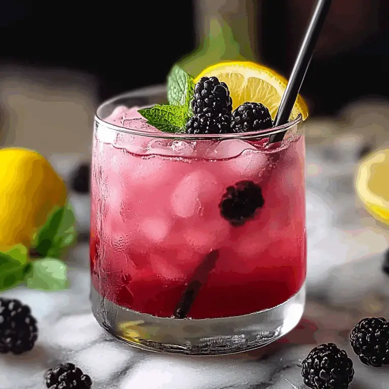Refreshing Blackberry Lemon Mocktail Recipe for Summer Fun