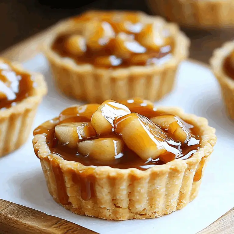Irresistible Caramel Apple Shortbread Tarts Recipe