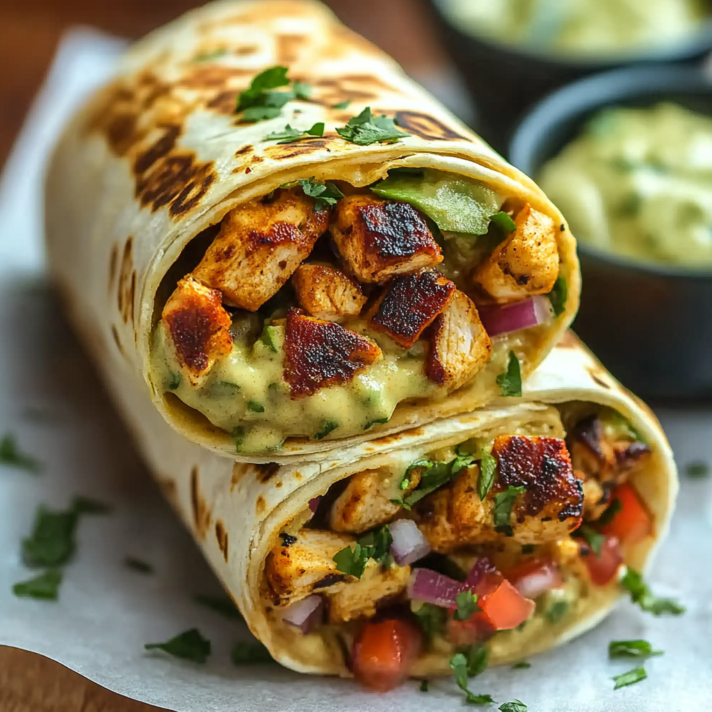 Flavorful Chipotle Ranch Grilled Chicken Burrito Recipe