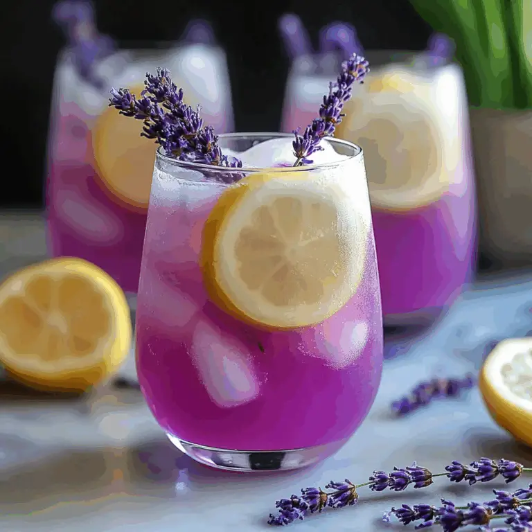 Refreshing Coconut Lavender Lemonade Mocktail Recipe
