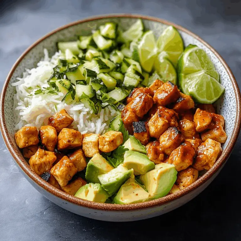 Irresistible Honey Chipotle Chicken Bowls Recipe
