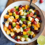 Honey Lime Rainbow Fruit Salad