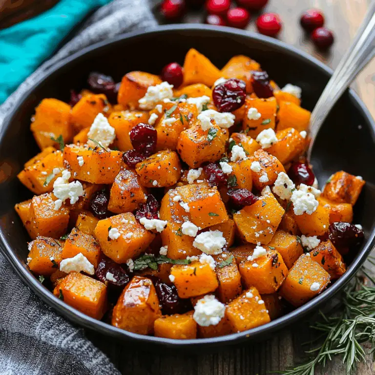 Irresistible Maple Roasted Butternut Squash with Feta