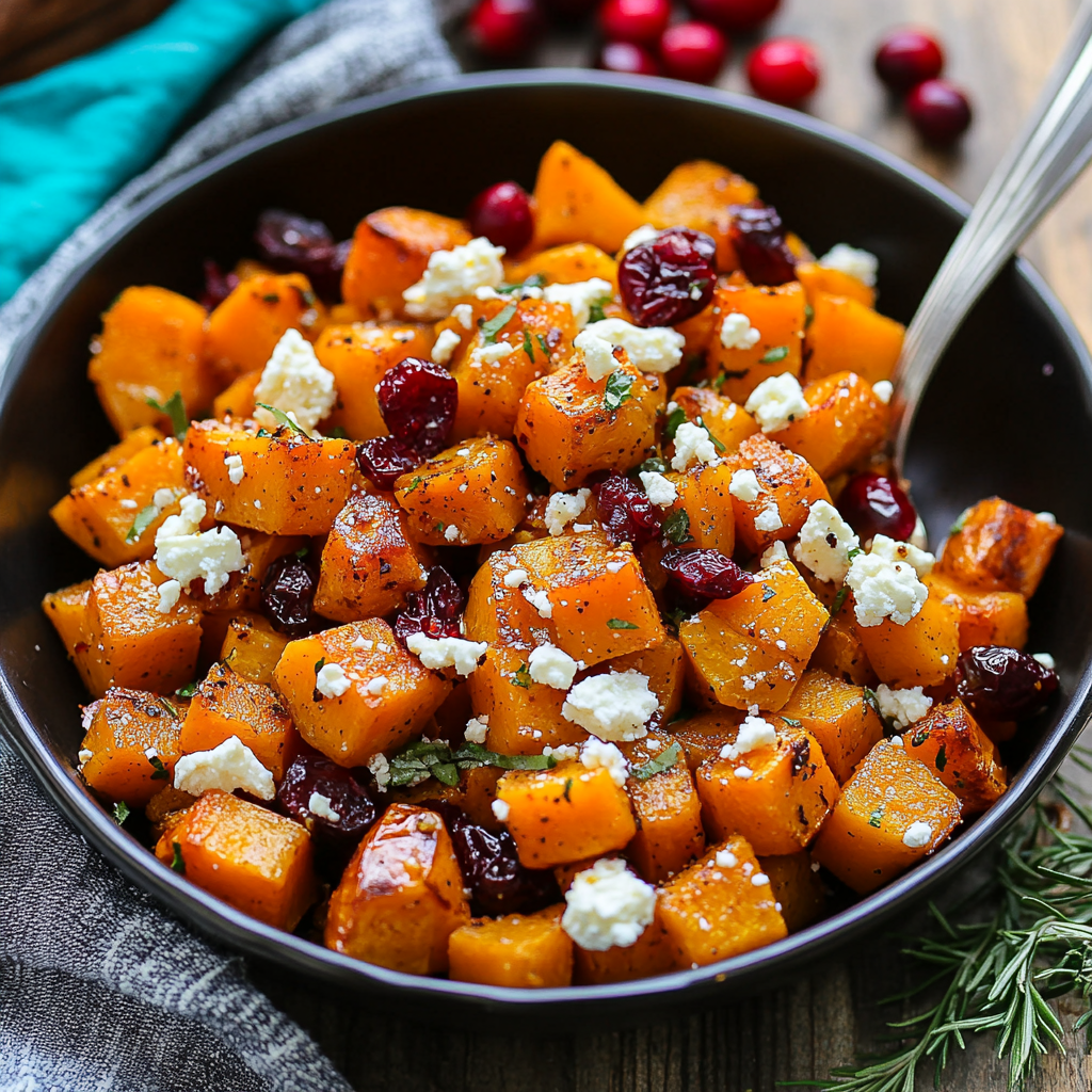 Irresistible Maple Roasted Butternut Squash with Feta
