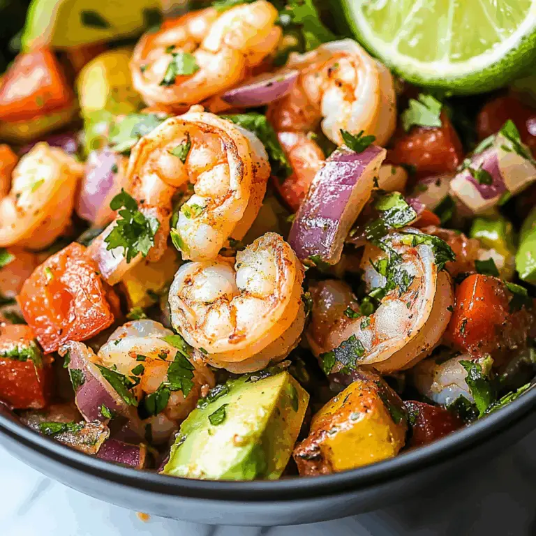 Vibrant Mexican Shrimp Salad: A Fiesta in a Bowl