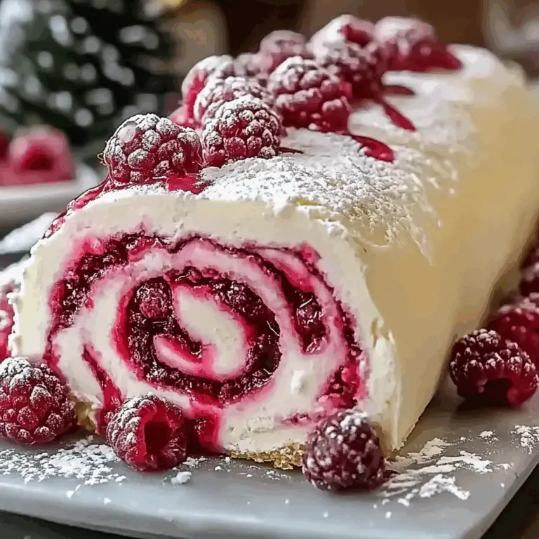 Irresistible Raspberry Swirl Christmas Roll Recipe Delight