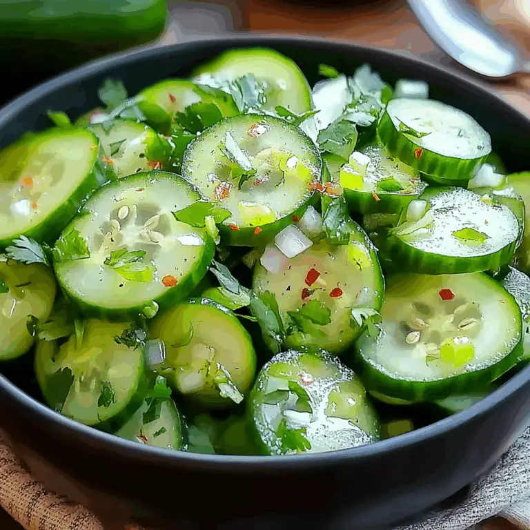 Refreshing Mexican Cucumber Salad: A Summer Delight