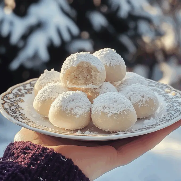 Irresistible Snowball Cookies Recipe: Sweet Holiday Treats