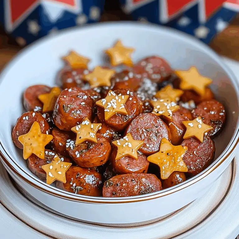 Irresistible Star Spangled Kielbasa Bites Recipe