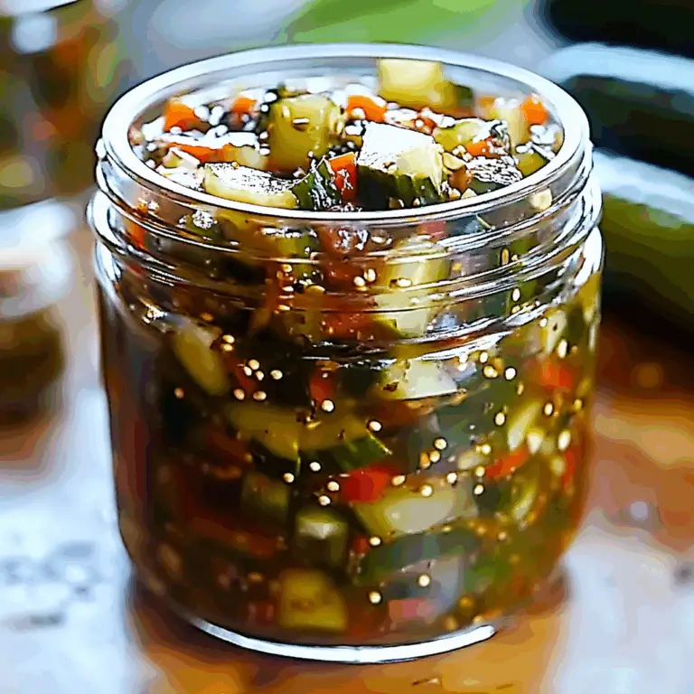 Irresistible Sweet & Spicy Pickle Relish Recipe