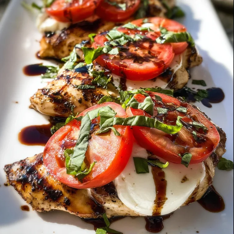 Caprese Grilled Chicken with Balsamic Reduction Recipe