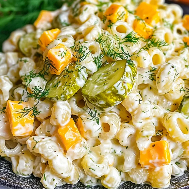 Dill Pickle Pasta Salad