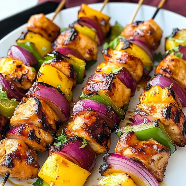 Hawaiian Chicken Kebabs