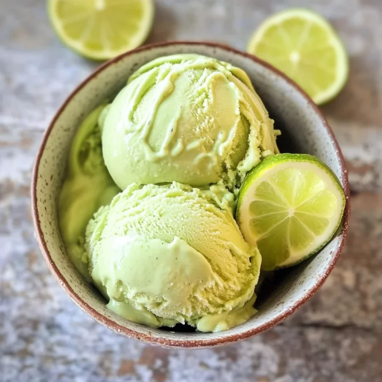 Key Lime Avocado Vegan Ice Cream