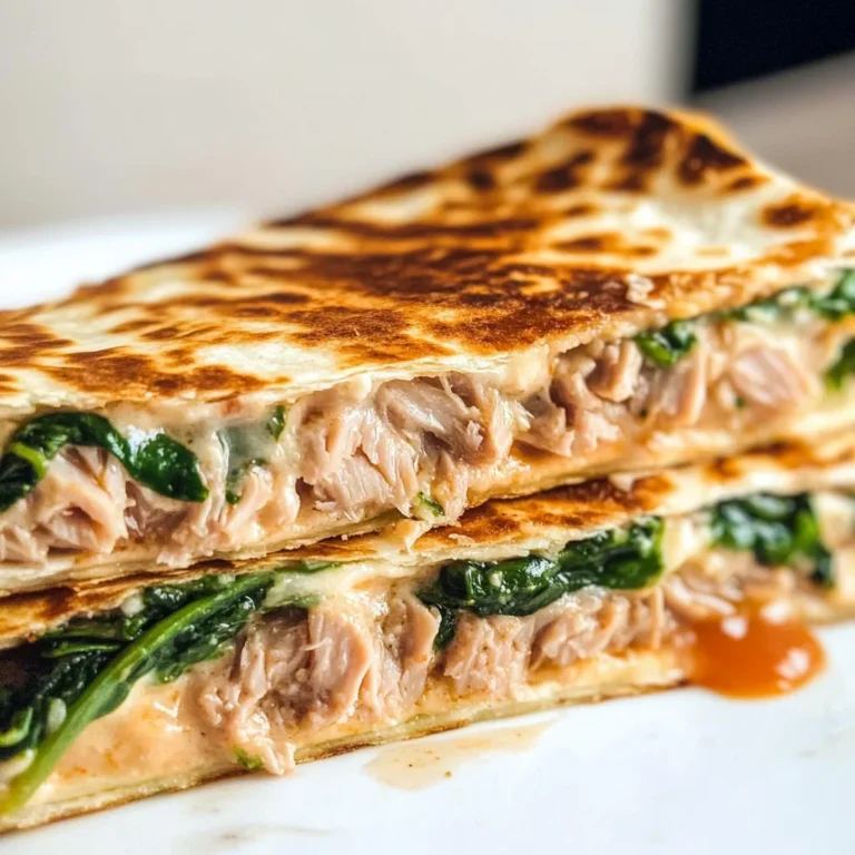 10-Minute Tuna Melt Quesadilla With Sriracha Sauce