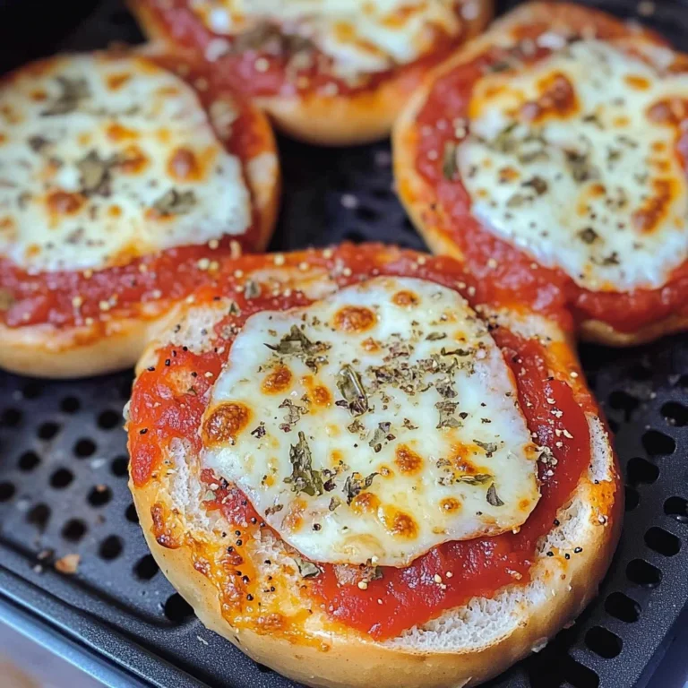 Air Fryer Bagel Pizzas