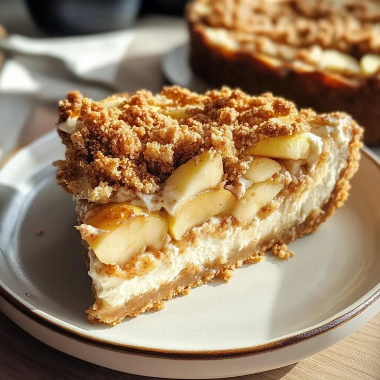 Apple Crumble Cheesecake