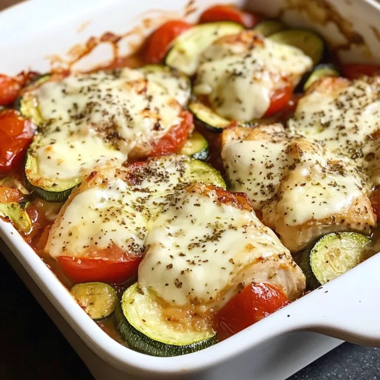 Baked Chicken and Zucchini Casserole with Tomato