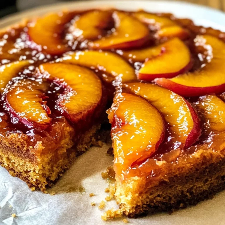 Bourbon Peach Upside-Down Cake