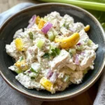 Cottage Cheese Chicken Salad with Banana Peppers