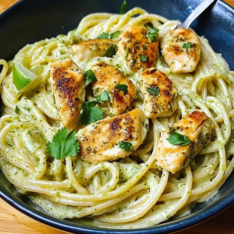 Creamy Cilantro-Lime Chicken Pasta