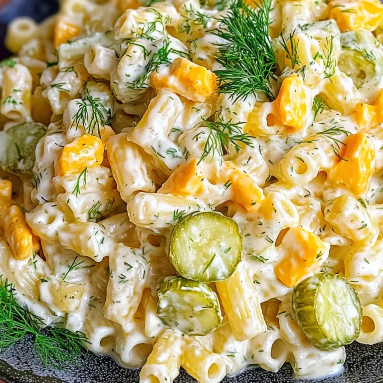 Dill Pickle Pasta Salad