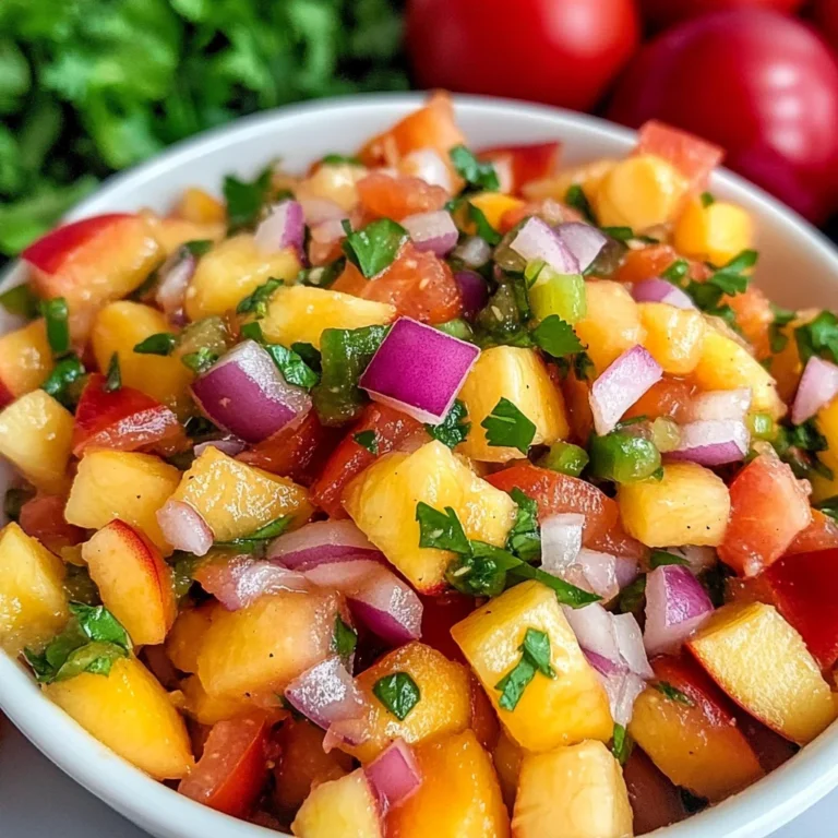 Easy Homemade Fresh Peach Salsa Recipe