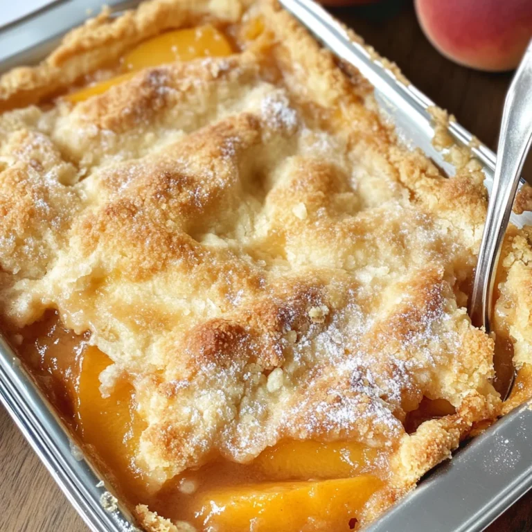 Easy Peach Cobbler Recipe