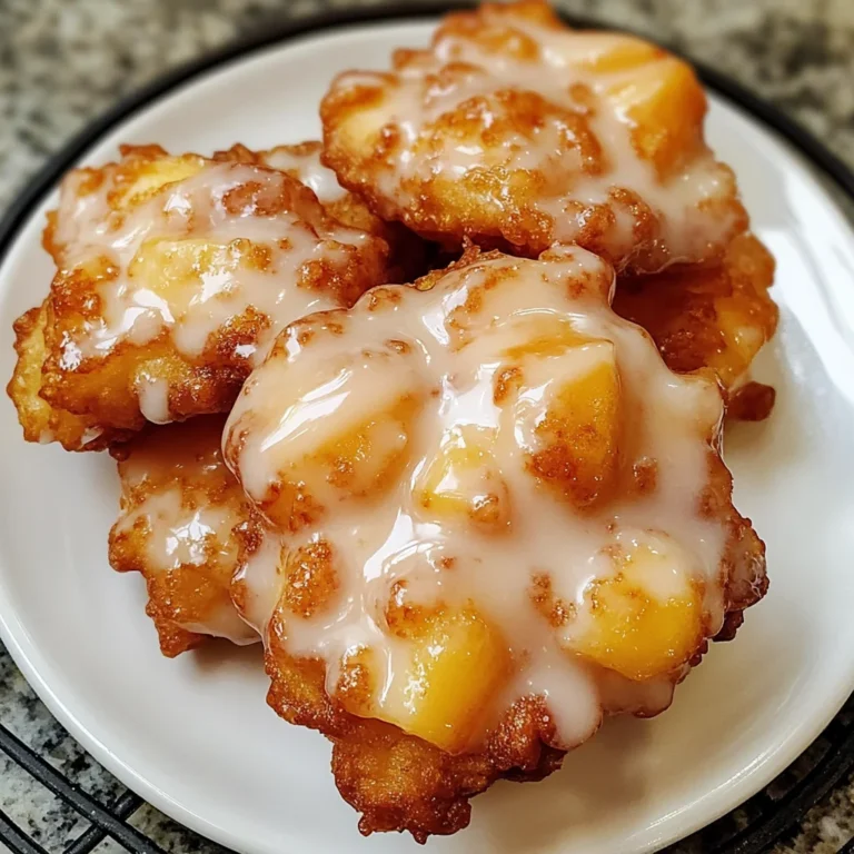 Fresh Peach Fritters That Melt in Your Mouth