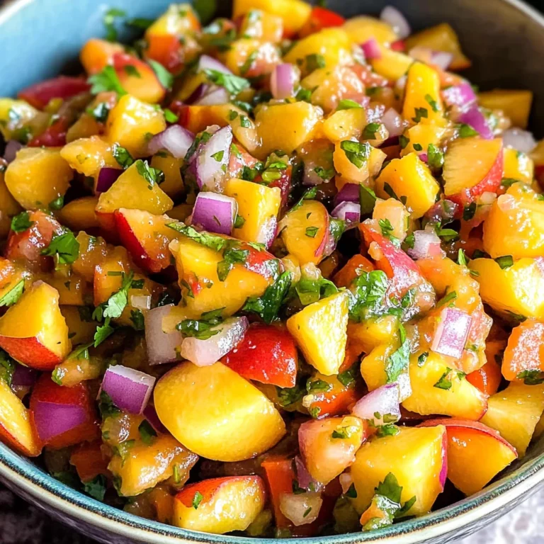Fresh Peach Salsa