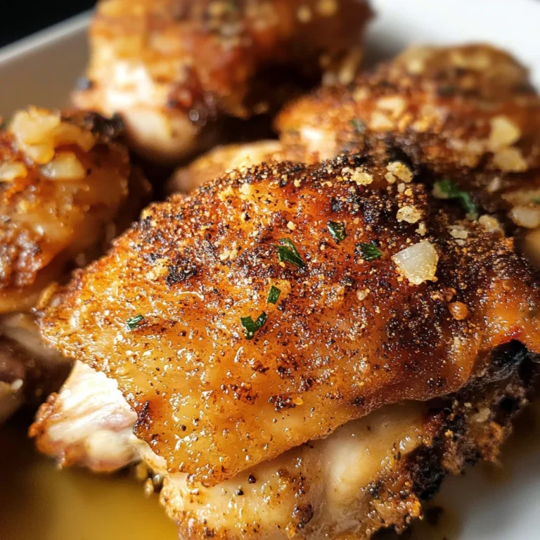 Garlic Parmesan Chicken Thighs