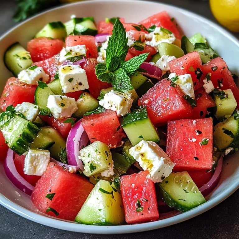 Greek Watermelon Salad