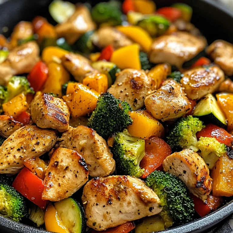 Healthy Chicken and Vegetables Skillet
