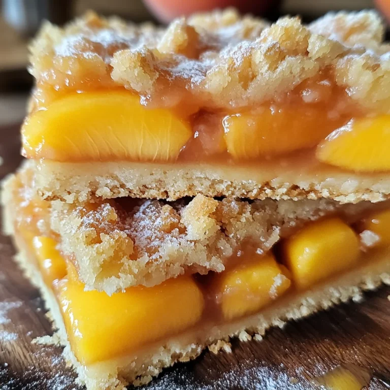 Heavenly Summer Peach Bars