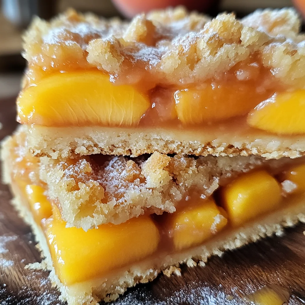 Heavenly Summer Peach Bars