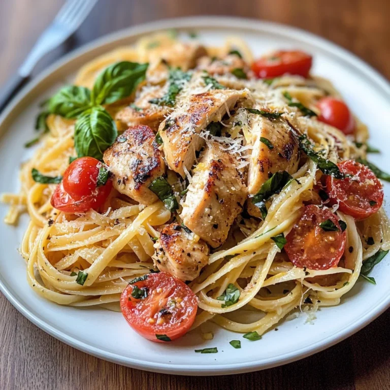 Lemon Basil Chicken Pasta