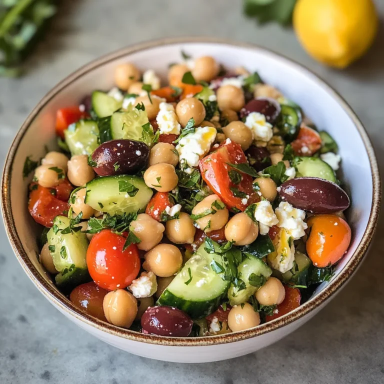 Mediterranean Chickpea Salad