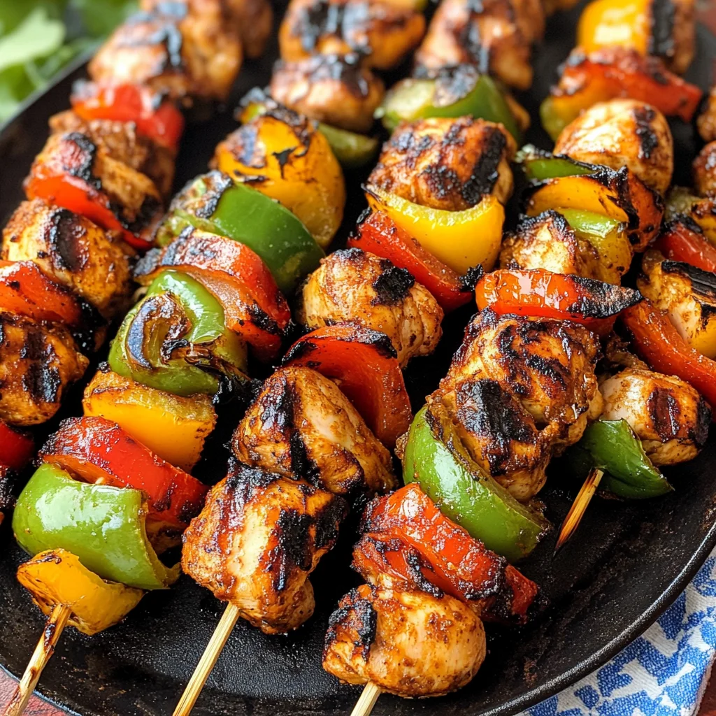 Mexican Barbecue Chicken Skewers