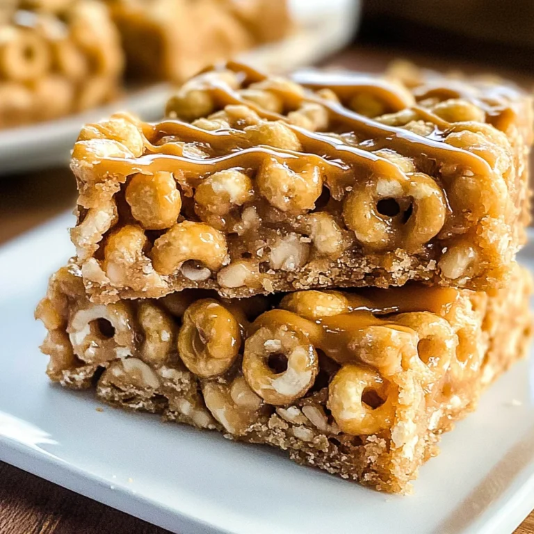 No Bake Peanut Butter Cheerio Bars