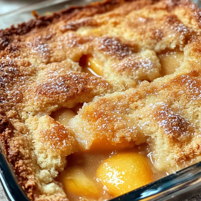 Old Fashioned Peach Cobbler