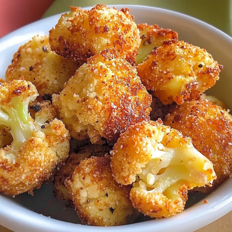 Parmesan Cauliflower Bites - Just 5 Ingredients