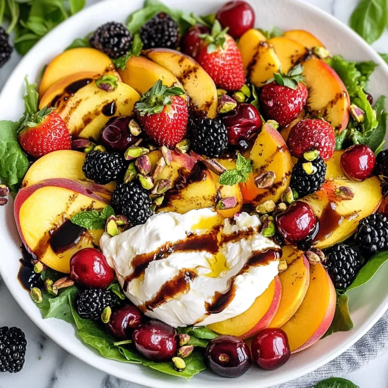 Peach Burrata Salad