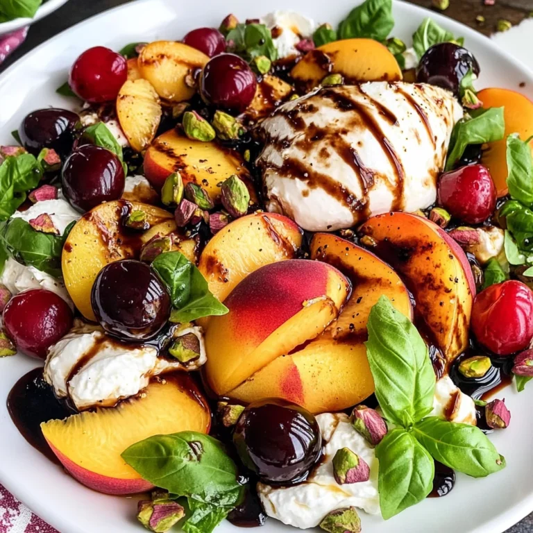 Peach Burrata Salad