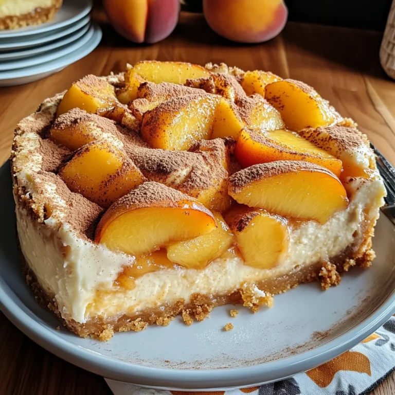 Peach Cobbler Cheesecake