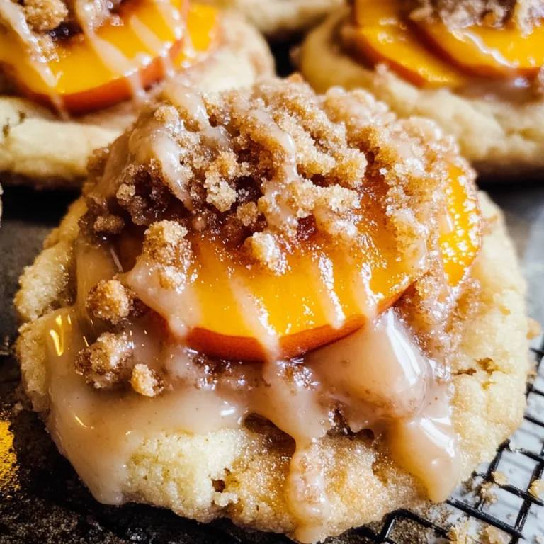Peach Cobbler Cookies