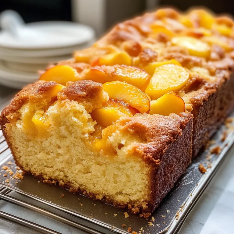 Peach Cobbler Pound Cake