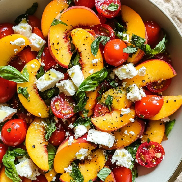Peach Feta Salad With Tomatoes (25-Minutes)