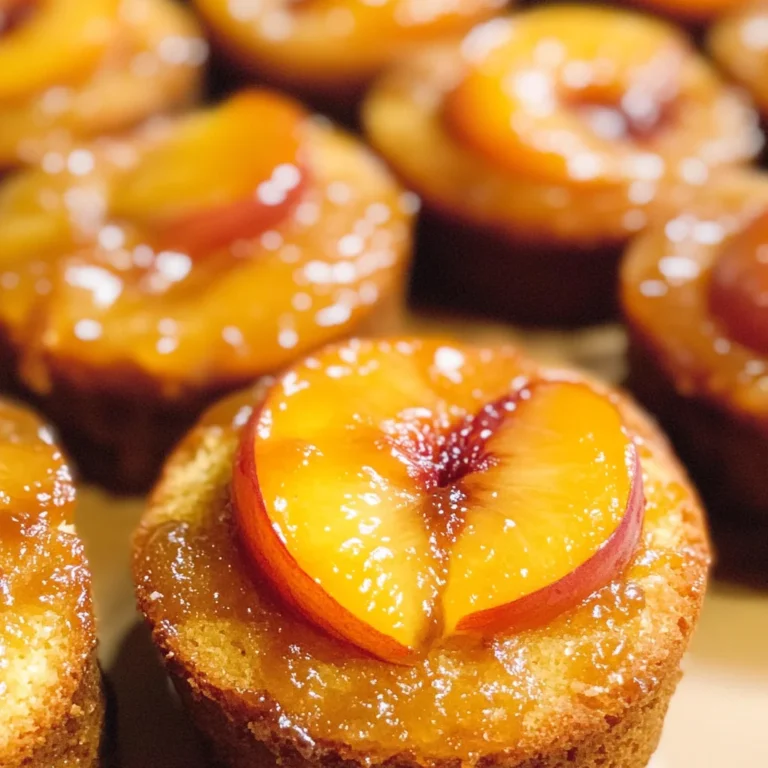 Peach Upside Down Mini Cakes