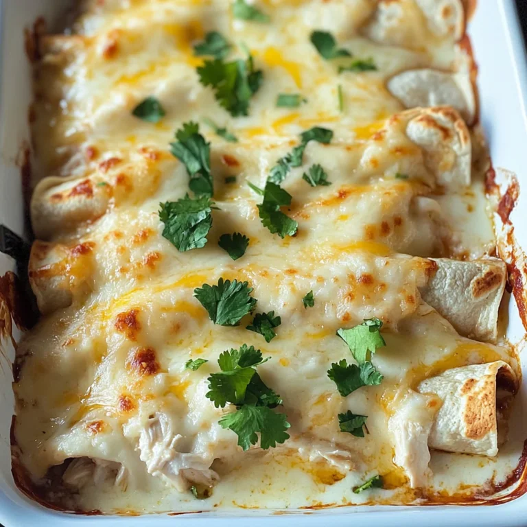 Skinny White Chicken Enchiladas